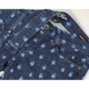 Lucky Brand Jeans Charlie Skinny Blue AOP Women's ‎ 6/28  28" inseam NWOT